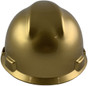 MSA V-Gard Cap Style Metallic Gold Design Hard Hats ~ Back View