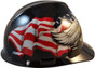 MSA V-Gard Cap Style Patriotic Hard Hat American Pride cap style hard hats ~ Right Side View