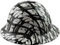 Lock Her Up Design Full Brim Hydro Dipped Hard Hats - Left Side View