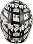 hdhh-1635-CS Lock Her Up Design Hydrographic CAP STYLE Hardhats - Ratchet Suspension - Top View