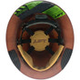 DAX Fiberglass Composite Hard Hat - Full Brim Textured Dark Granite - Underside and Suspension Detai