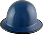 ML-457000-DB SKULLGARD Full Brim Hardhats with FasTrac III Ratchet Liner - Dark Blue - Oblique View with Protective Edge