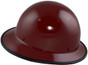 ML-457000-LM SKULLGARD Full Brim Hardhats with FasTrac III Ratchet Liner  with Protective Edge - Maroon   ~ Right Side View
