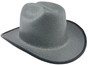 Outlaw Cowboy Hardhat with Ratchet Suspension Textured Granite Gray with edge 
Right Side Oblique View