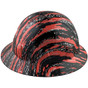 Rip and Tear Design Full Brim Hydro Dipped Hard Hats - Right Side View