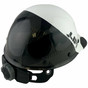 Actual Carbon Fiber Hard Hat - Cap Style 5050 Camo Black and White ~ Back View