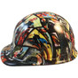 Grand Theft Auto Hydro Dipped Hard Hats Cap Style Design with Ratchet Liner ~ Left Side View
