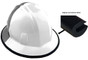 We are currently using a Pyramex SL Full Brim hat with a 4 point suspension for the hard hat shell, a 6 point suspension is available for only a couple of bucks more.
