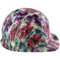 HDHH-1582-CS Flower Hydro Dipped GLOW IN THE DARK Hard Hats Cap Style with Ratchet Line ~ Right Side View