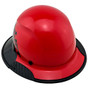 Lift Safety Fiberglass Composite Full Brim Hardhat - Glossy Black and Red with Edge
Right Side Oblique View