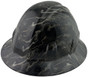 Black and Gold Oil Spill Design Full Brim Style Hydro Dipped Hard Hats
Oblique View