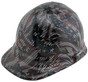 Carbon Fiber and American Flag Design Hydro Dipped Hard Hats Full Brim Style with Ratchet Liner
Left Side Oblique View
