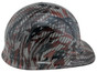 Carbon Fiber and American Flag Design Hydro Dipped Hard Hats Full Brim Style with Ratchet Liner
Right Side View
