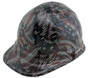 Carbon Fiber and American Flag Design Hydro Dipped Hard Hats Cap Style