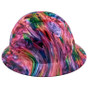 Color Splash Design Full Brim Hydro Dipped Hard Hats
Left Side View
