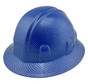 Blue Carbon Fiber Design Hydrographic FULL BRIM Hardhats