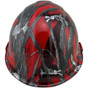 Red Skelly Fish Design Hydrographic CAP STYLE Hardhats - Ratchet Suspension
Back View