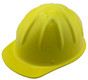 Aluminum Cap Style Safety Hardhats with Ratchet Liners – Yellow