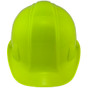 Pyramex #HP14131 4 Point Cap Style Safety Hardhats With RATCHET Liners – Lime Green
Front View