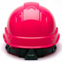 Pyramex #HP46170 RIDGELINE Cap Style Safety Hardhats with 6 point RATCHET Liners – Hot Pink
Back View