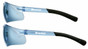 MCR Crews  Mini Bearkat Safety Eyewear with Light Blue Lens ~ Side View