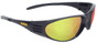 DeWALT  Ventilator Safety Eyewear Black Frame with Yellow Mirror Len