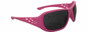 ERB Rose Pink Safety Eyewear with Gray Lens ~ Oblique View