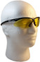 Jackson  Nemesis Safety Eyewear with Amber Lens ~ Oblique View