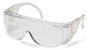 Pyramex Solo Jumbo Safety Eyewear with Clear Lens  ~ Oblique View
