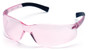 Pyramex Mini Ztek Safety Eyewear with Pink Lens ~ Oblique View