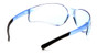 Pyramex Ztek Safety Eyewear with Light Blue Lens ~ Oblique View