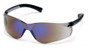 Pyramex Ztek Safety Eyewear with Blue Mirror Lens ~ Oblique View