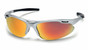 Pyramex  Avante Safety Eyewear Silver Frame with Ice Orange Lens ~ Oblique View