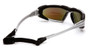 Pyramex Highlander Safety Eyewear Silver Frame with Blue Mirror Lens~ Strap Detail