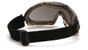 Pyramex Capstone Low Profile Safety Eyewear Goggles with Smoke Lens ~ Back View
