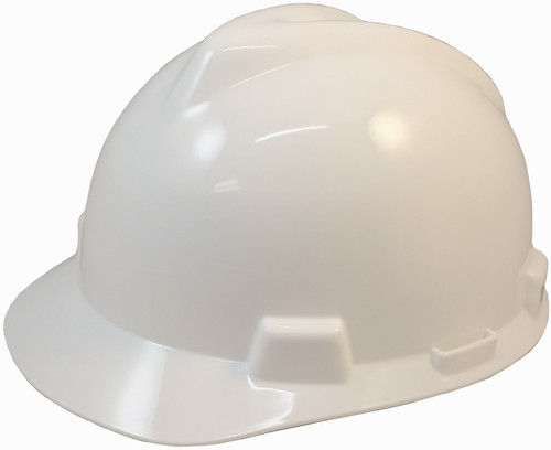 MSA #475358 V-Gard Cap Style Safety Hardhats with Fas-Trac III Liners ...