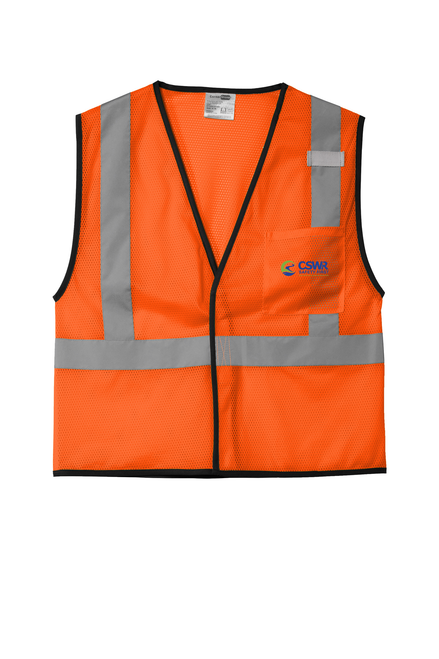 CornerStone ® ANSI 107 Class 2 Economy Mesh One-Pocket Vest