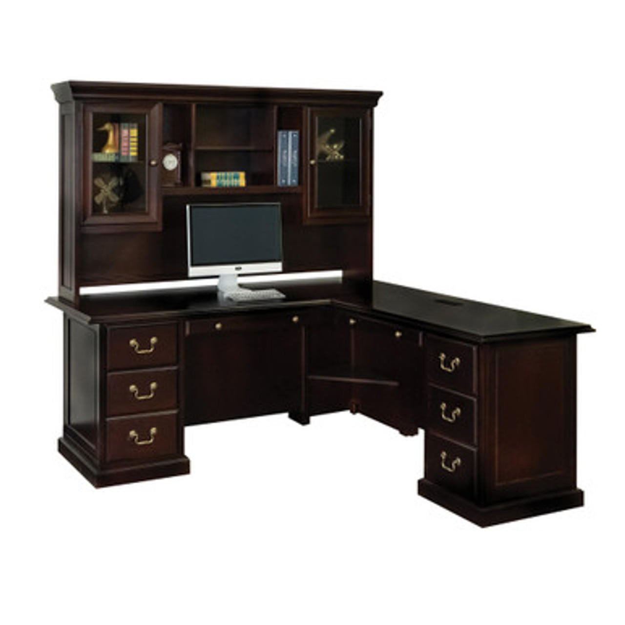 Wooden L Shape Executive Computer Desk