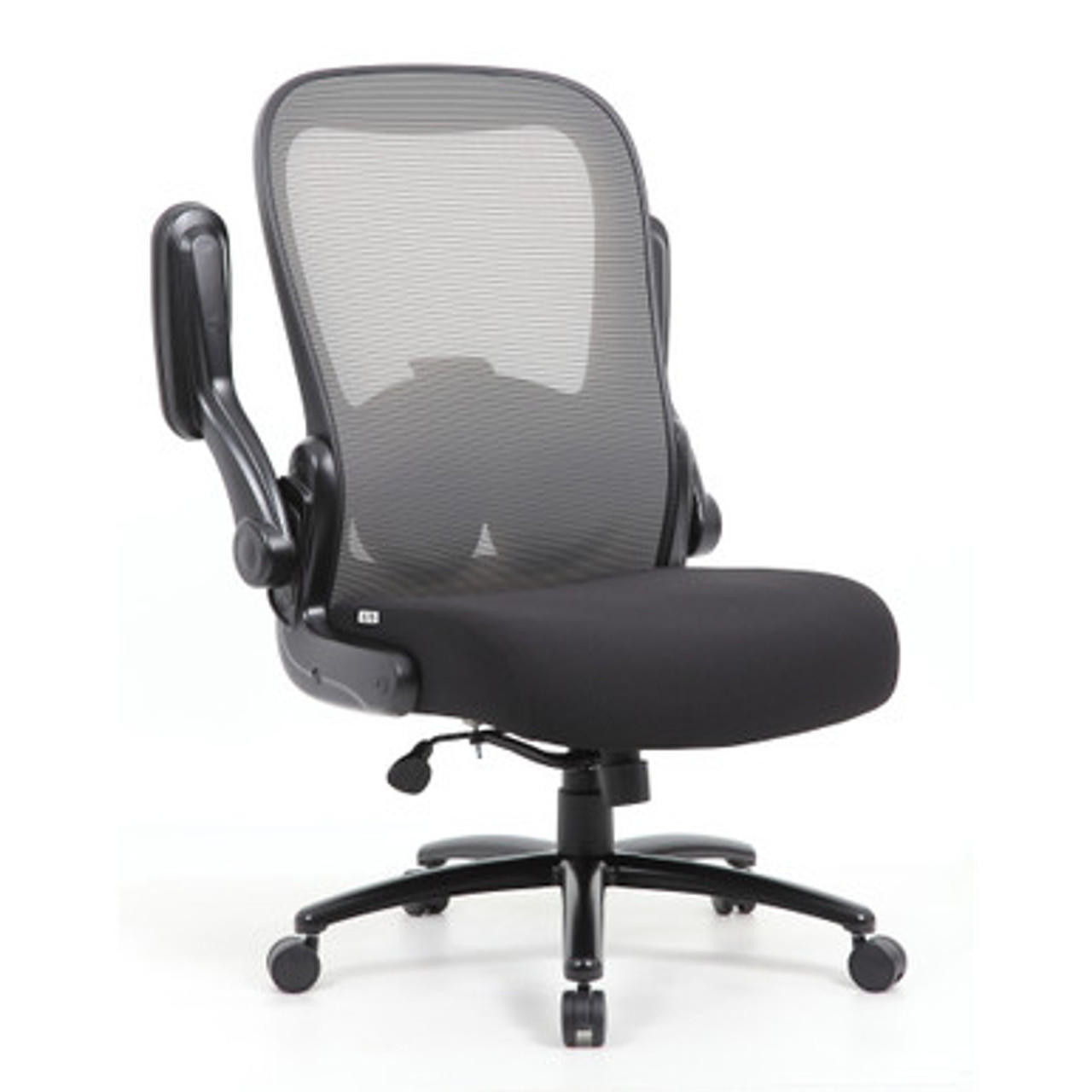 Office Source Ryde Big & Tall Flip Arm High Back Mesh Task Chair