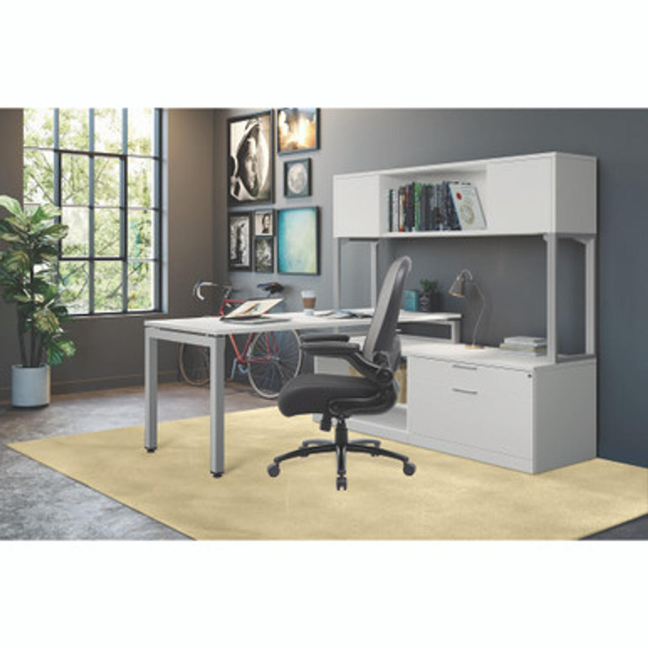 Office Source Ryde Big & Tall Flip Arm High Back Mesh Task