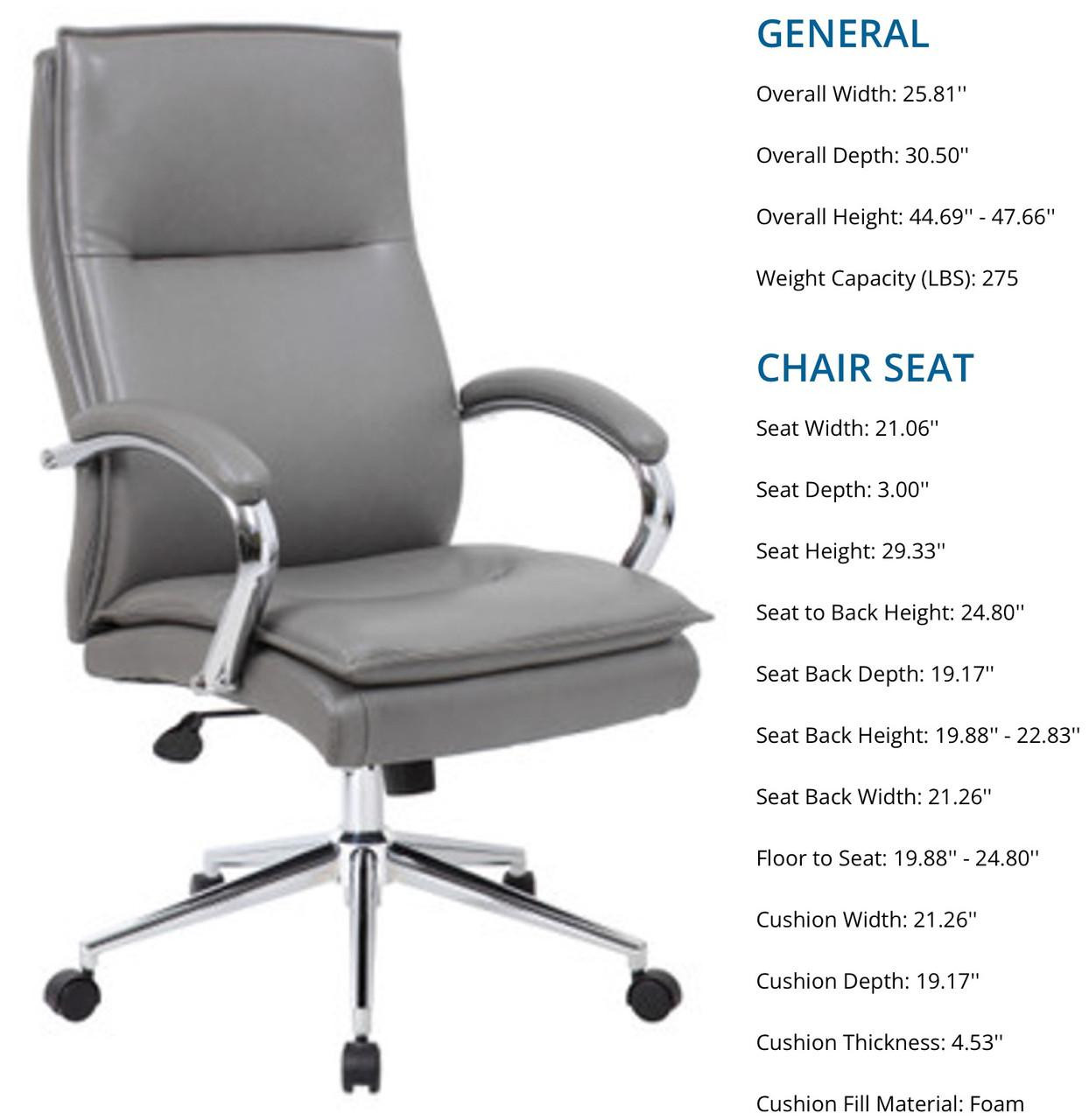 Office Source Arc Collection Antimicrobial High Back Executive