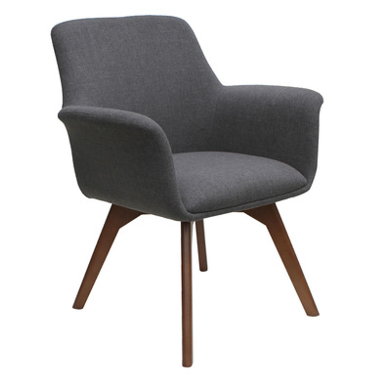 Office Source Bolster Mid Back Gray Accent Chair 12881F