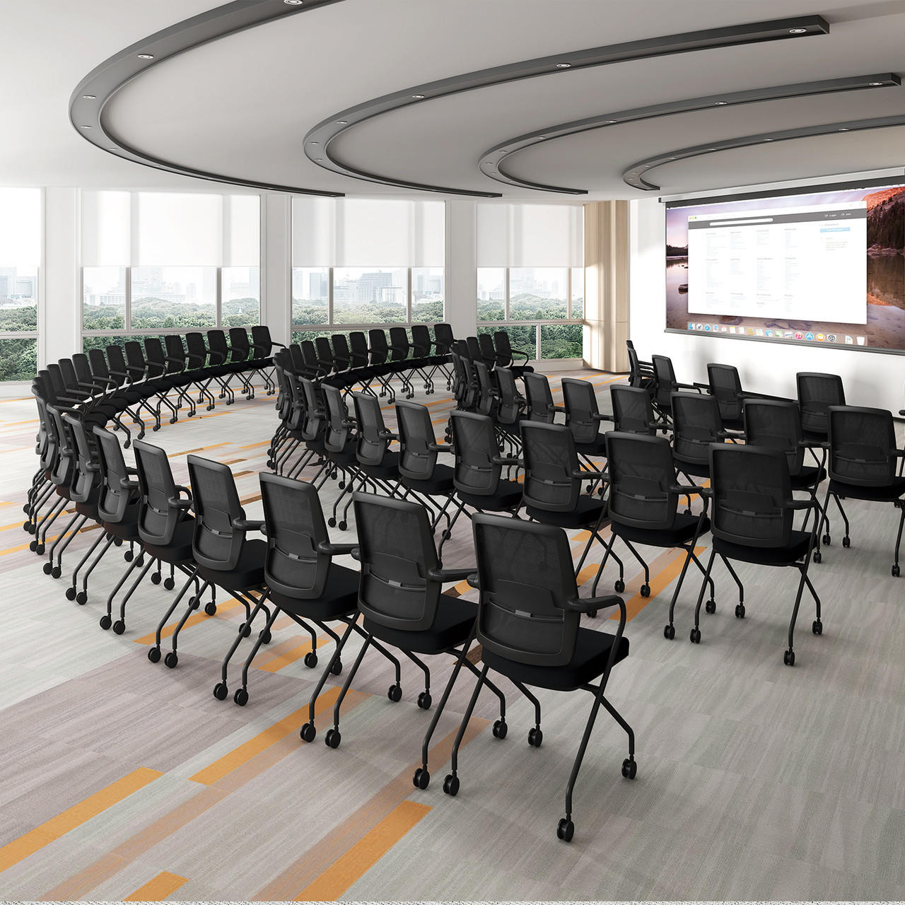 NESCAFEPRESIDENT　65g'×12 i5 Industries Switch Flip Seat Nesting Chair