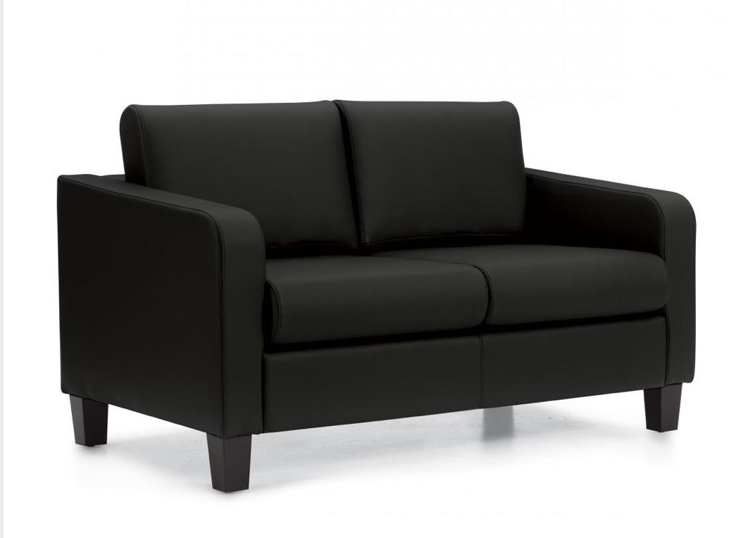 Buffer Couch Surfers Black サイズ2 Offices To Go Black Luxhide 2 Seat Sofa 13052