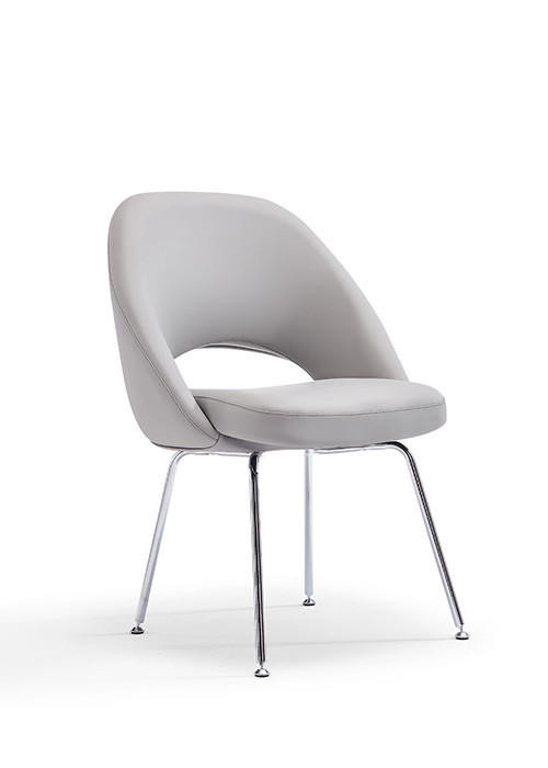 Woodstock Marketing Melanie Armless Mid Century Modern Leather