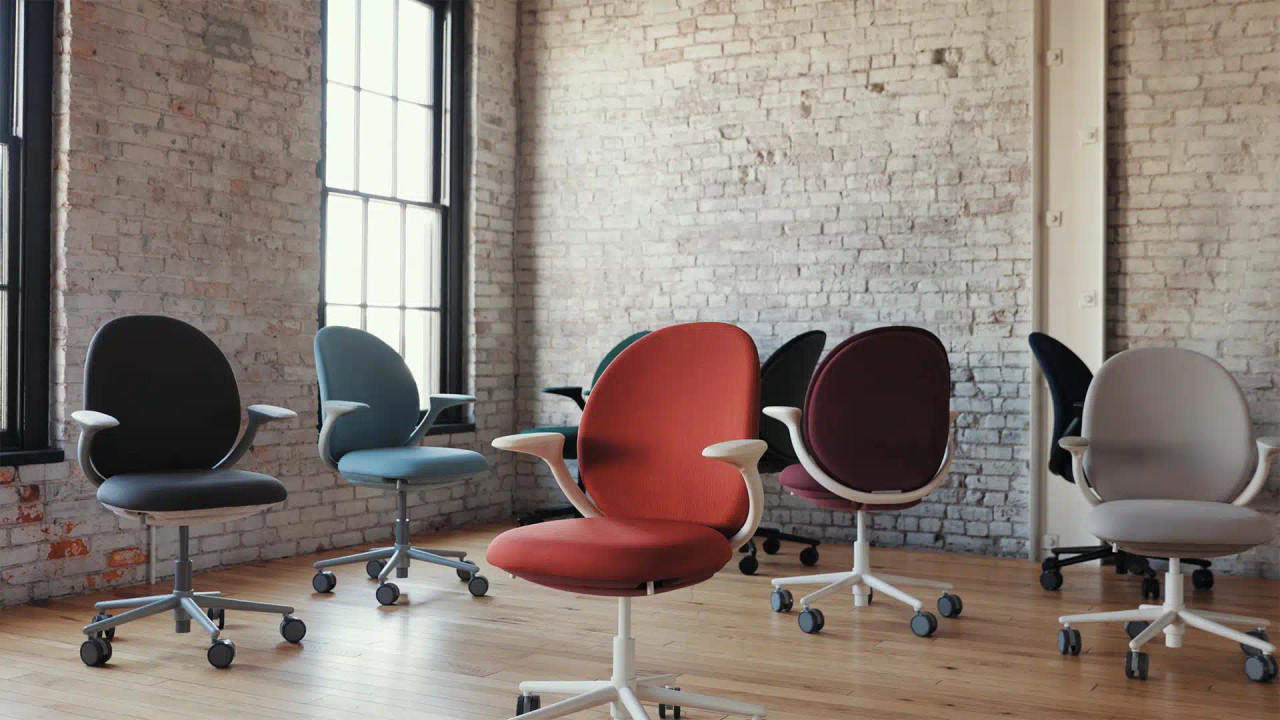 KFI Studios Model 8600 Jade PET Felt Work Chair