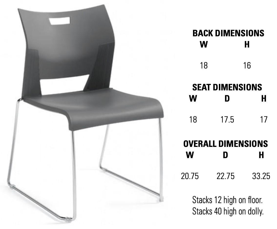 Global Duet Stacking Chair 6621