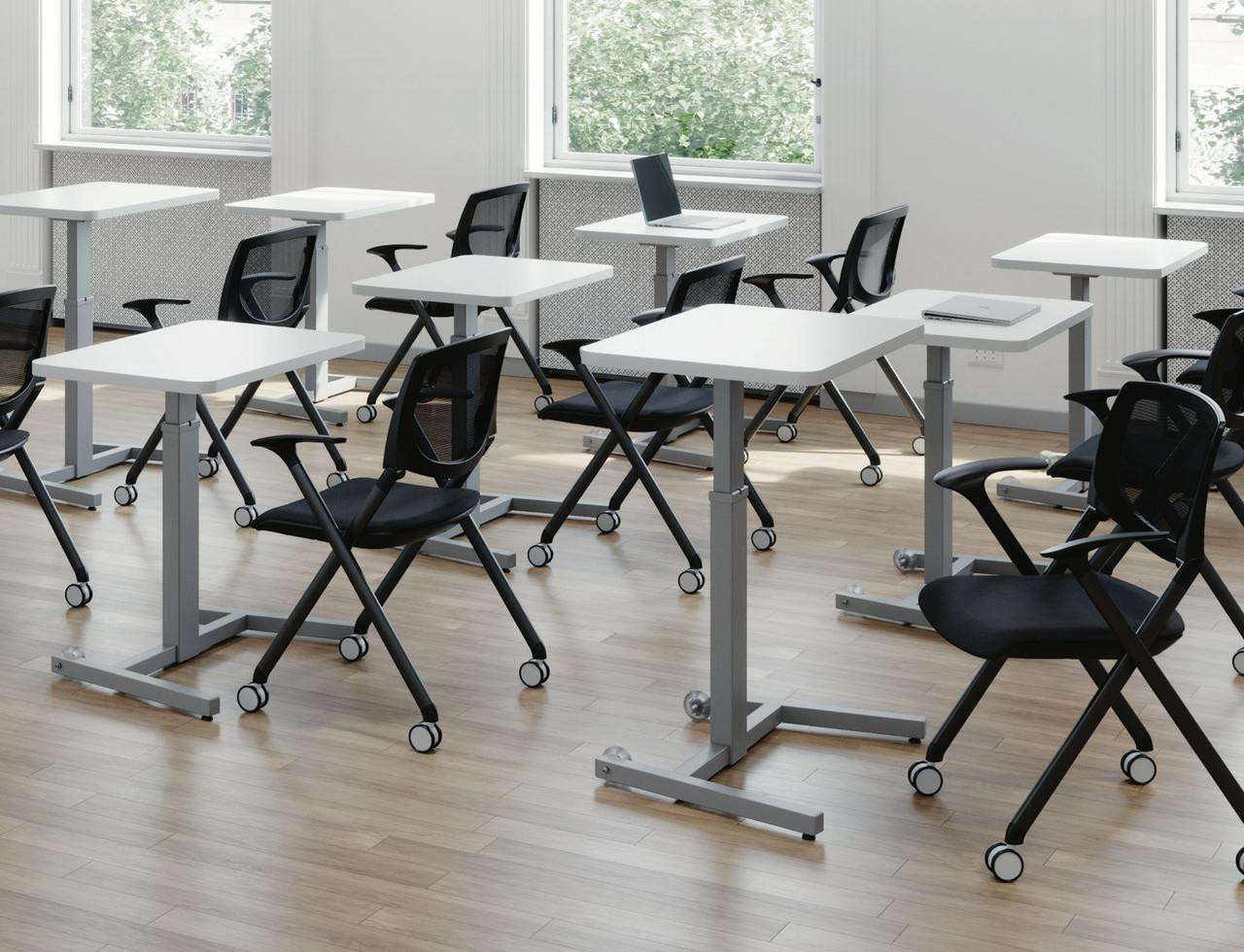 ategisデスク Right Angle Skate Height Adjustable Multi-Purpose Desk