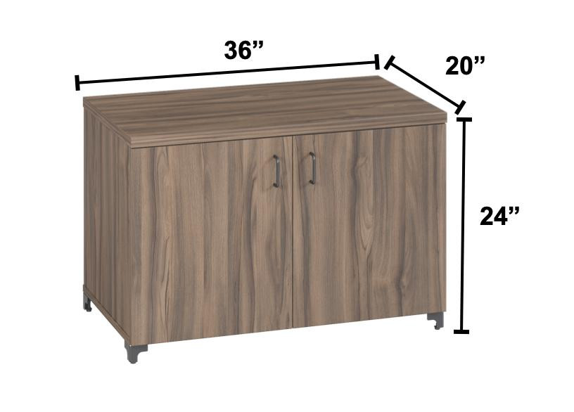 Right Angle Tevita 36x20 Storage Cabinet