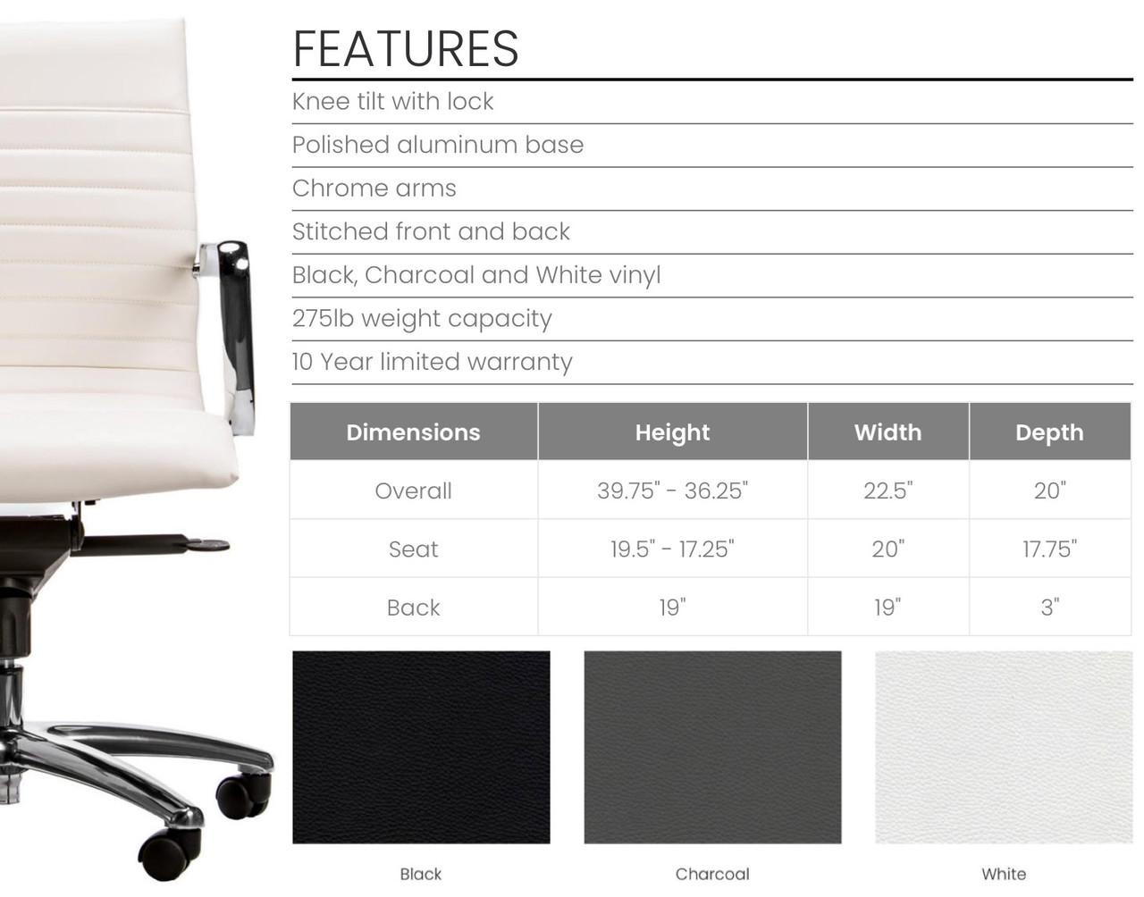 Element G6 Sleek Modern Vinyl Conference Room Chair